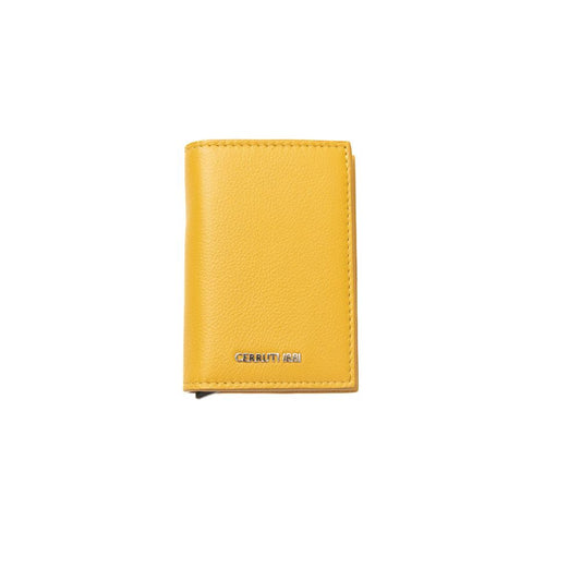 Cerruti 1881 Yellow Calfskin Men Wallet Cerruti 1881