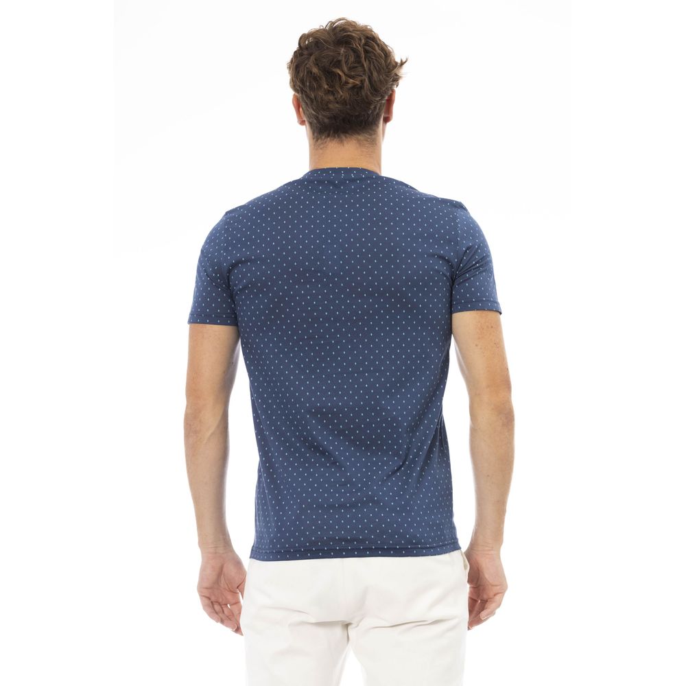 Baldinini Trend Blue Cotton Men T-Shirt Baldinini Trend