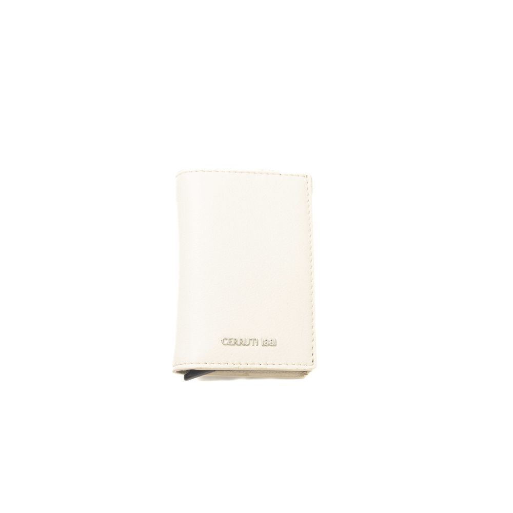 Cerruti 1881 Beige Calfskin Men Wallet Cerruti 1881