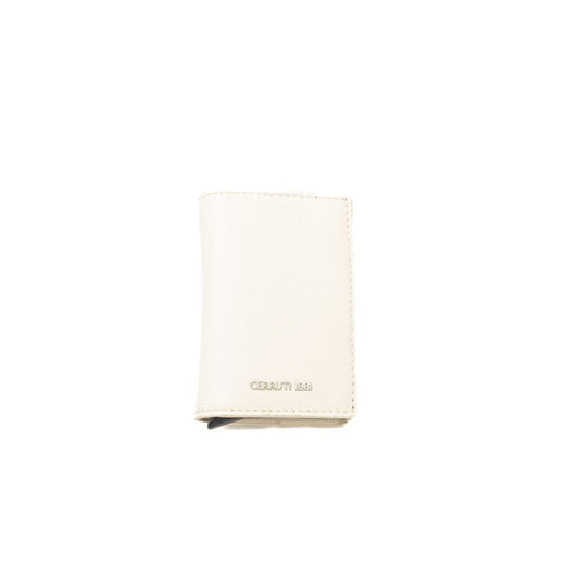 Cerruti 1881 Beige Calfskin Men Wallet Cerruti 1881