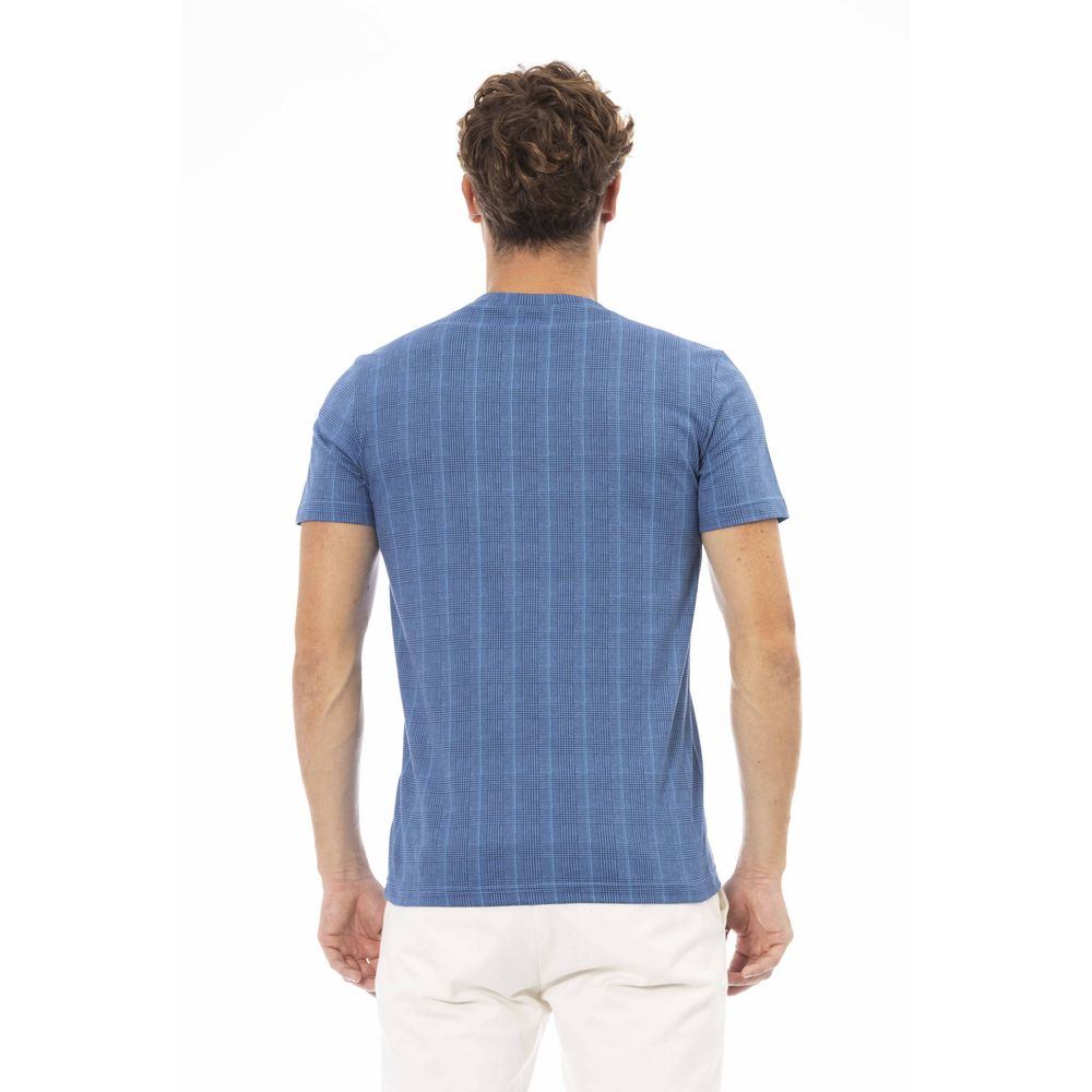 Baldinini Trend Blue Cotton Men T-Shirt Baldinini Trend