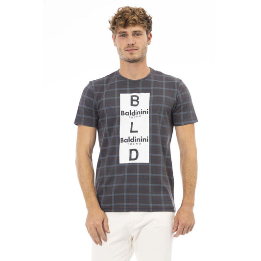Baldinini Trend Gray Cotton Men T-Shirt Baldinini Trend