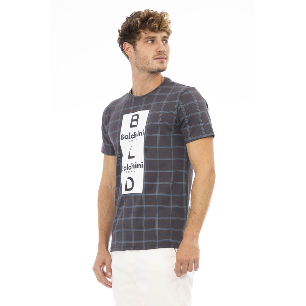Baldinini Trend Gray Cotton Men T-Shirt Baldinini Trend