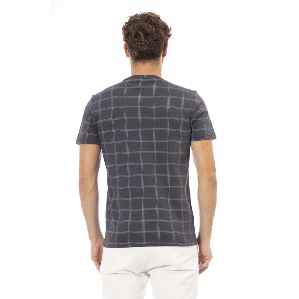 Baldinini Trend Gray Cotton Men T-Shirt Baldinini Trend
