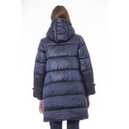 Baldinini Trend Light Blue Nylon Jackets & Coat Baldinini Trend