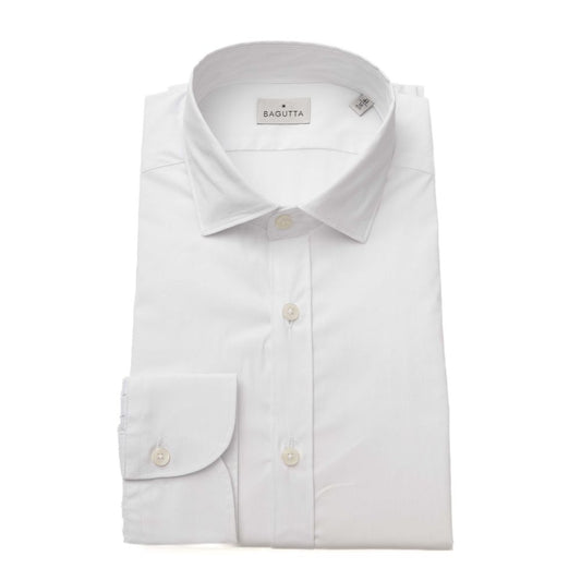Bagutta White Cotton Men's Shirt Bagutta