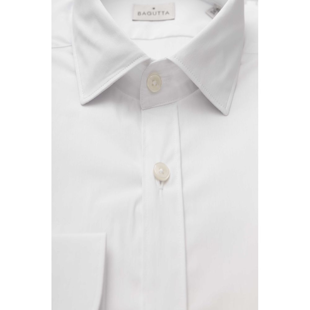 Bagutta White Cotton Men's Shirt Bagutta