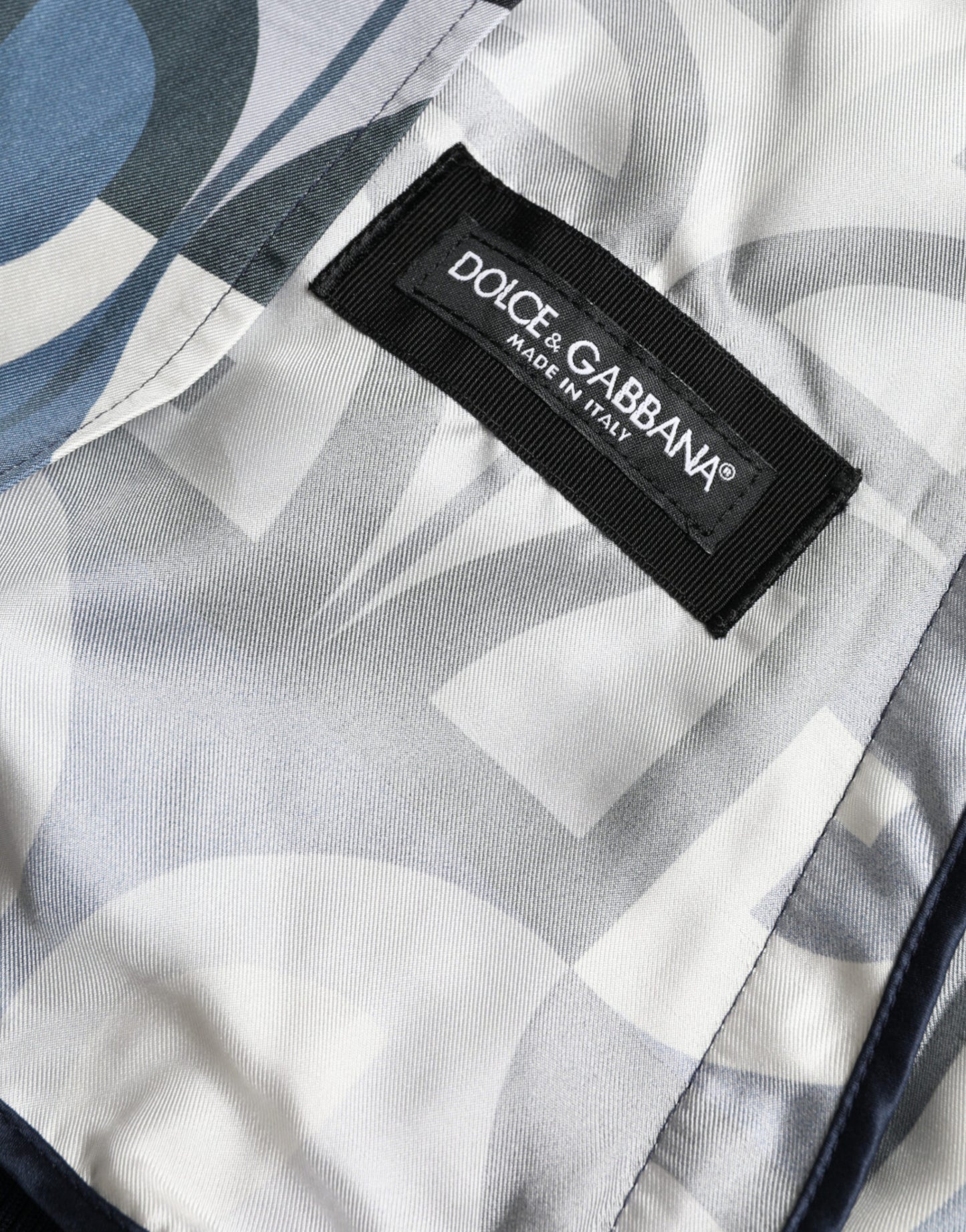 Dolce & Gabbana Multicolor Logo Print Bomber Blouson Jacket Dolce & Gabbana