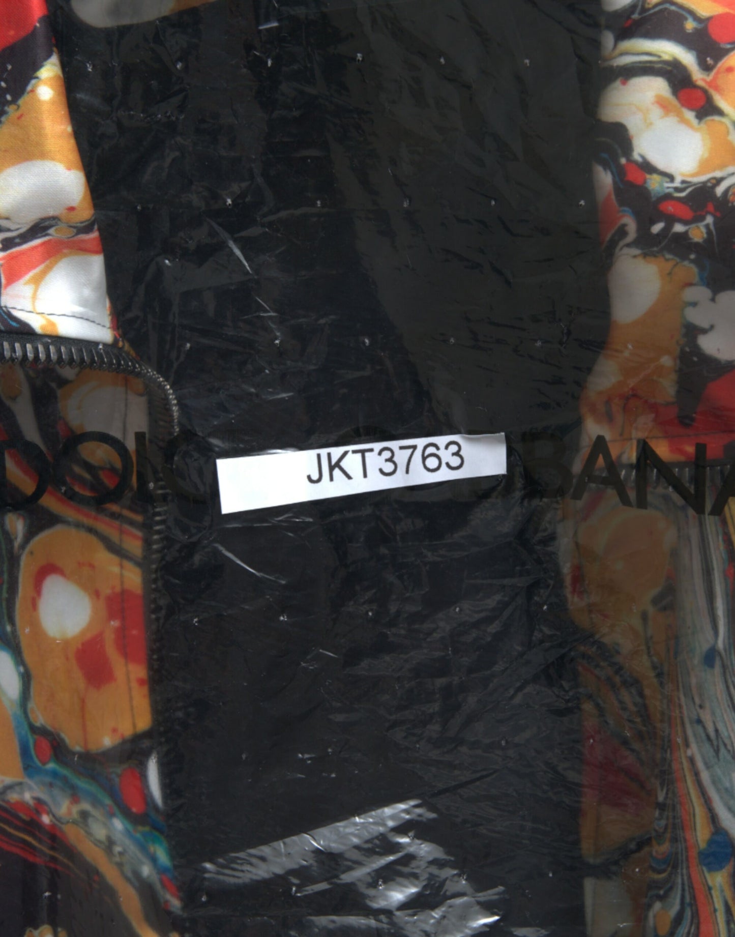 Dolce & Gabbana Multicolor Abstract Polyester Bomber Jacket Dolce & Gabbana