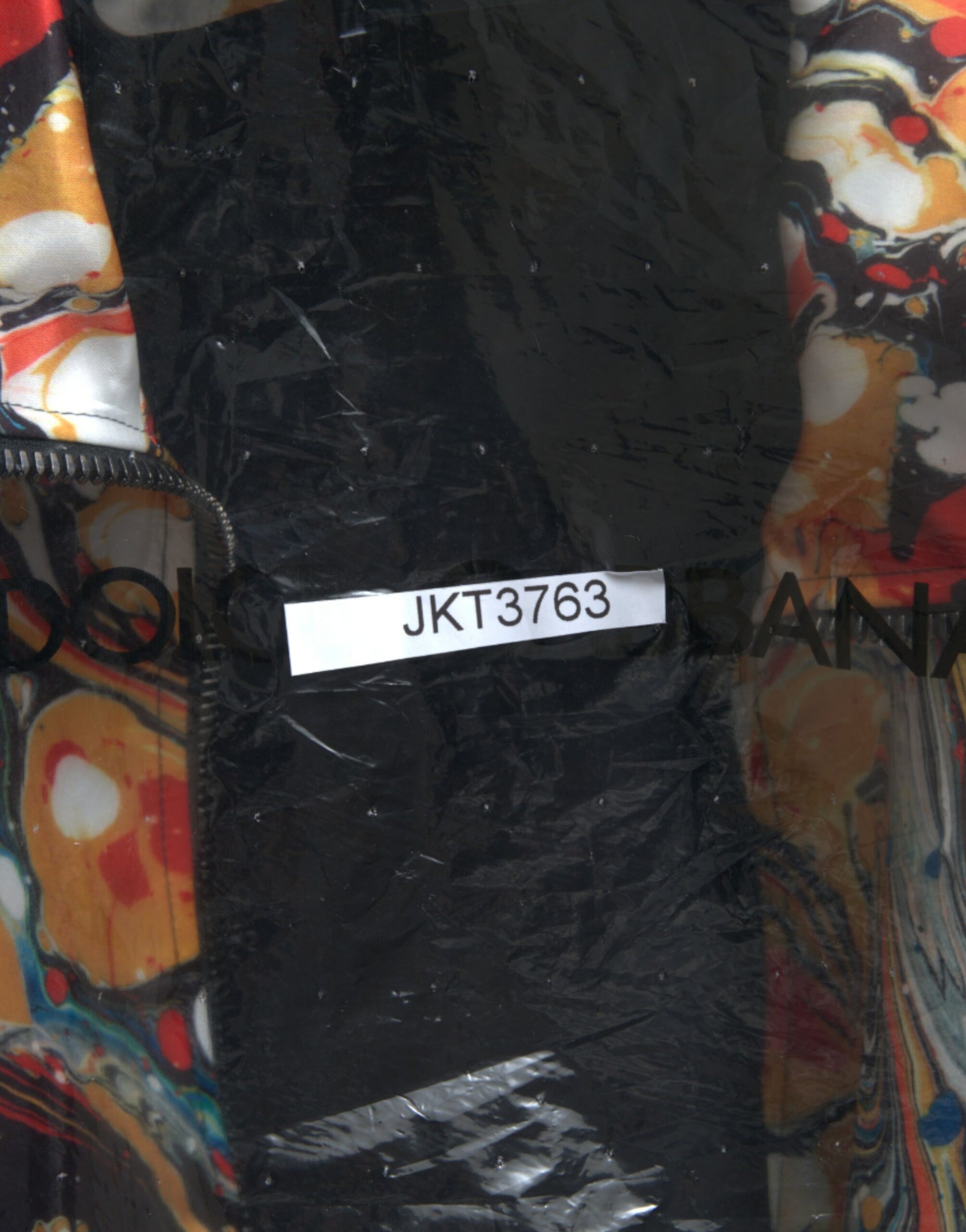 Dolce & Gabbana Multicolor Abstract Polyester Bomber Jacket Dolce & Gabbana
