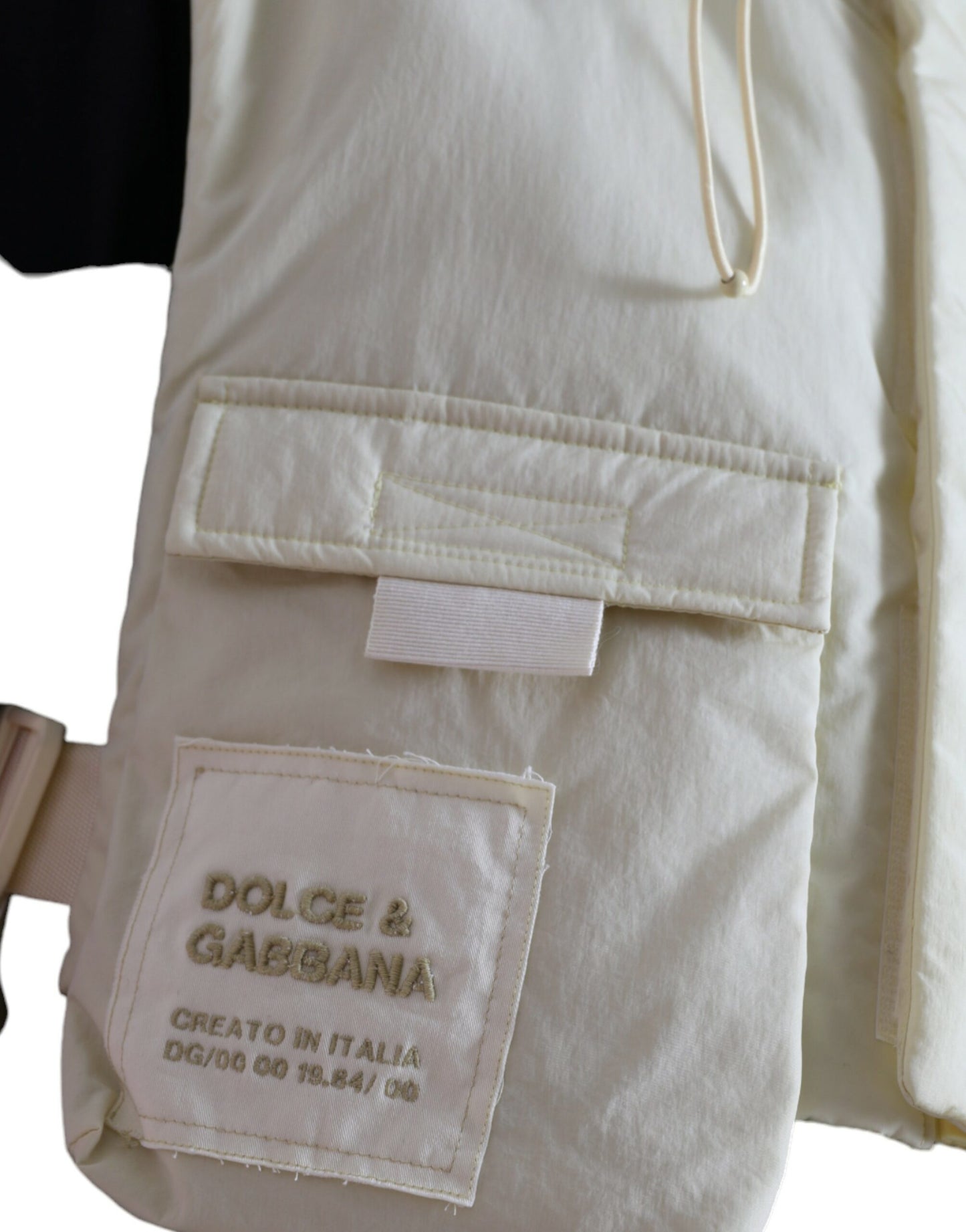 Dolce & Gabbana Yellow Nylon Hooded Sportswear Vest Jacket Dolce & Gabbana