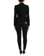 Dolce & Gabbana Black Wool Single Breasted Blazer Coat Jacket