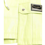 Dolce & Gabbana Light Green Cotton Men Cargo Bermuda Shorts