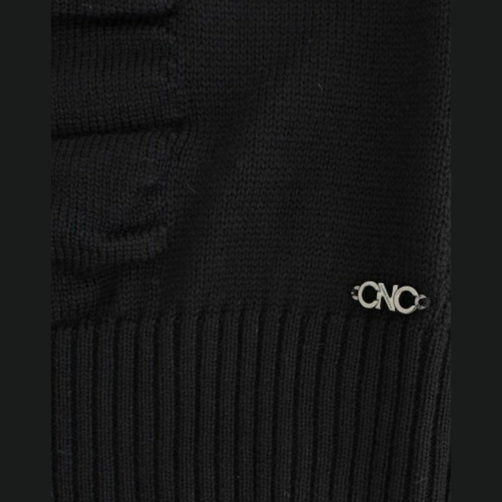 Costume National Black V-neck wool sweater