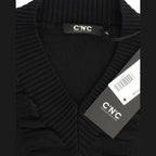 Costume National Black V-neck wool sweater