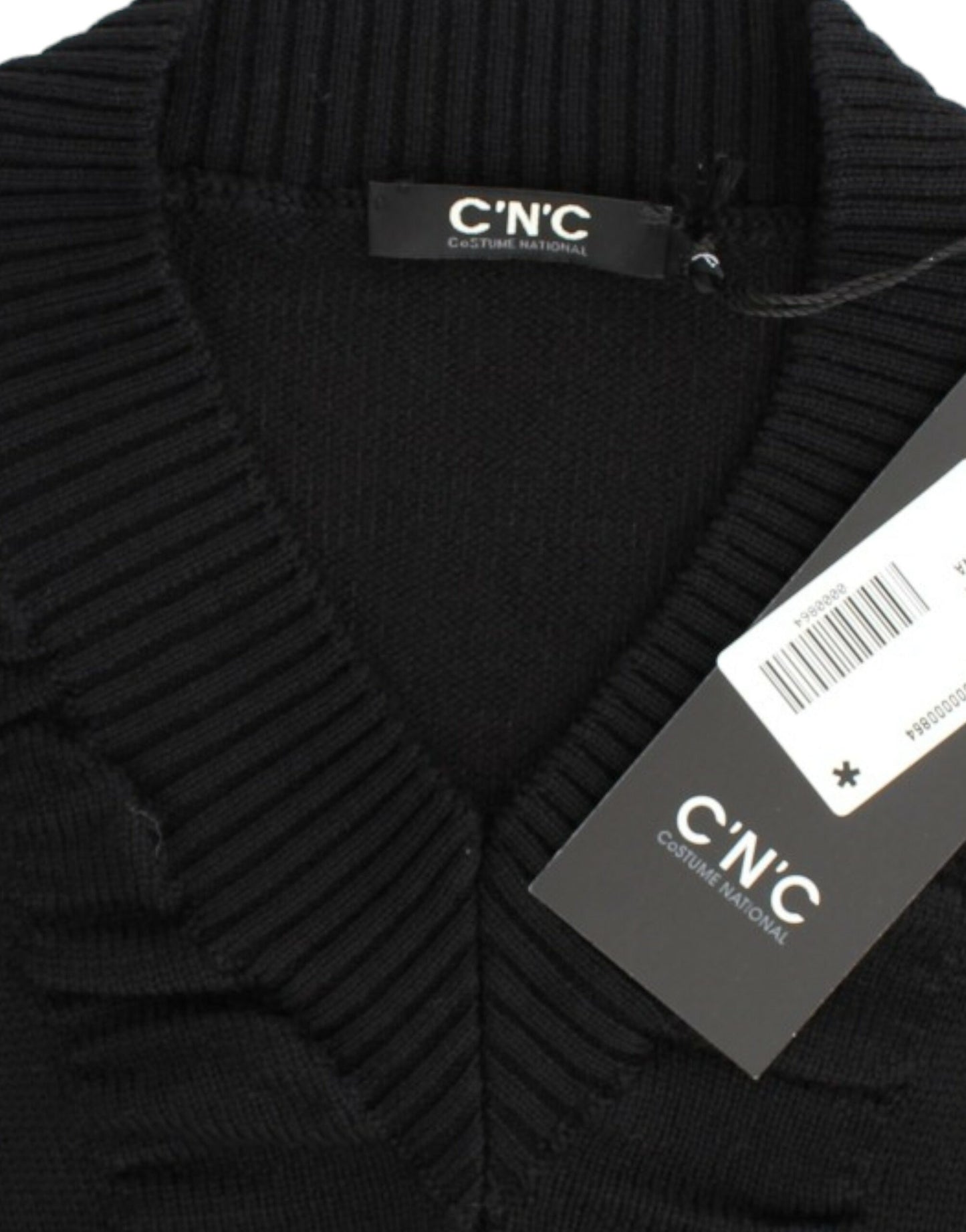 Costume National Black V-neck wool sweater Costume National