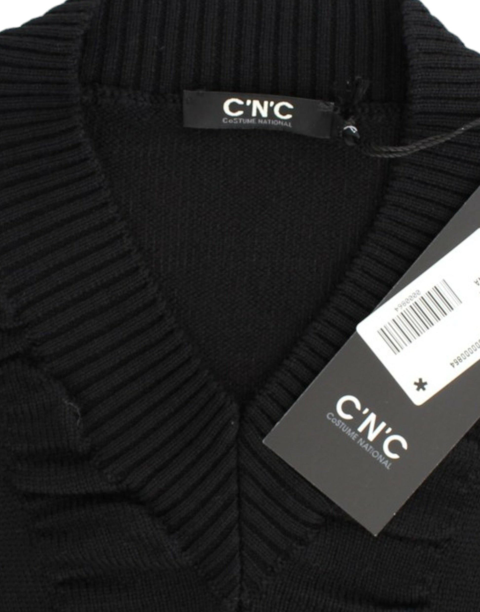 Costume National Black V-neck wool sweater Costume National
