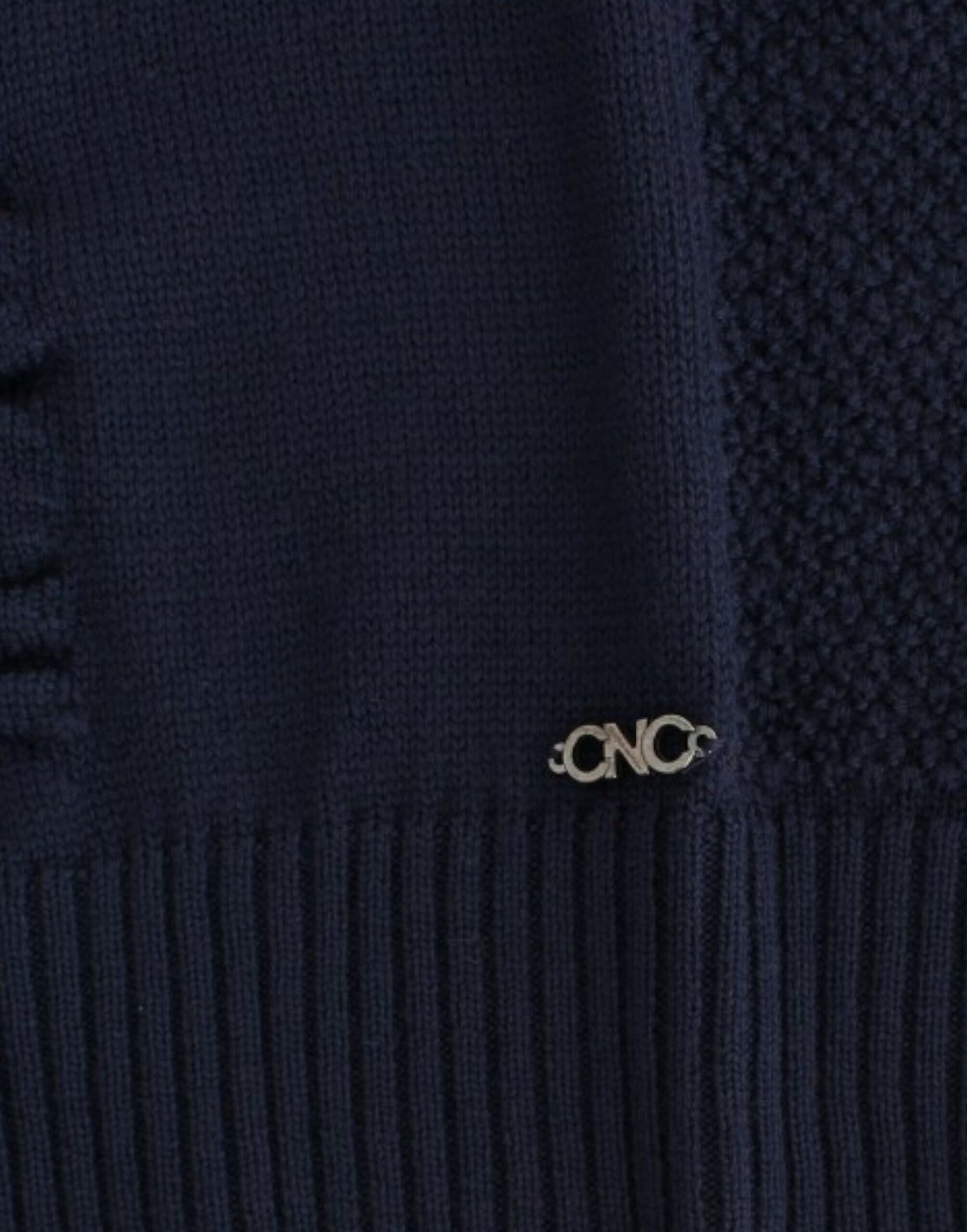 Costume National Dark blue V-neck wool sweater Costume National