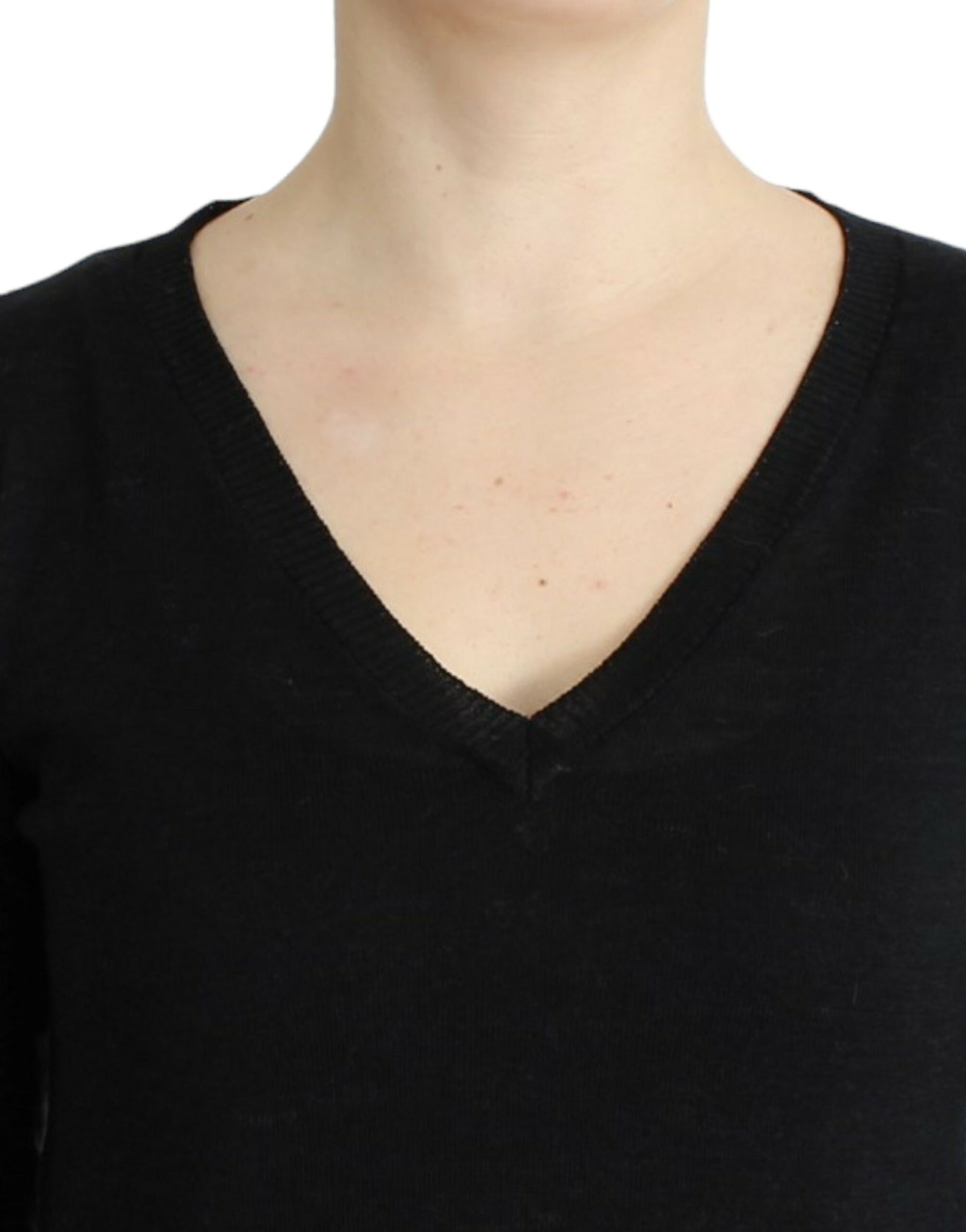 Costume National Black V-neck lightweight sweater Costume National