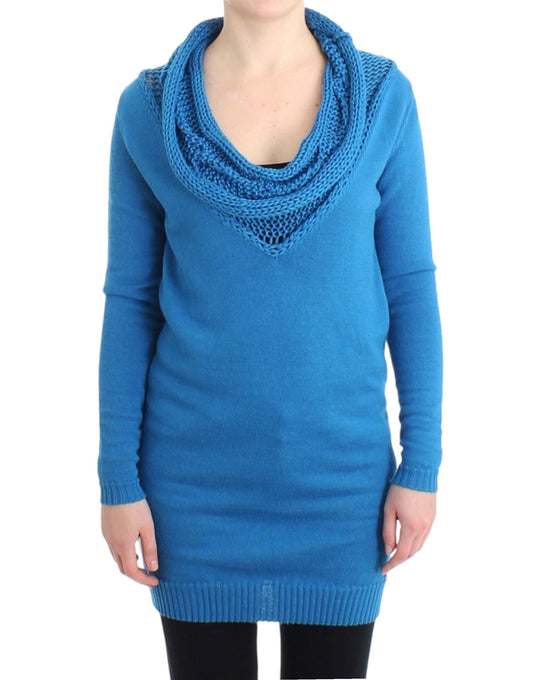 Costume National Blue scoopneck sweater Costume National