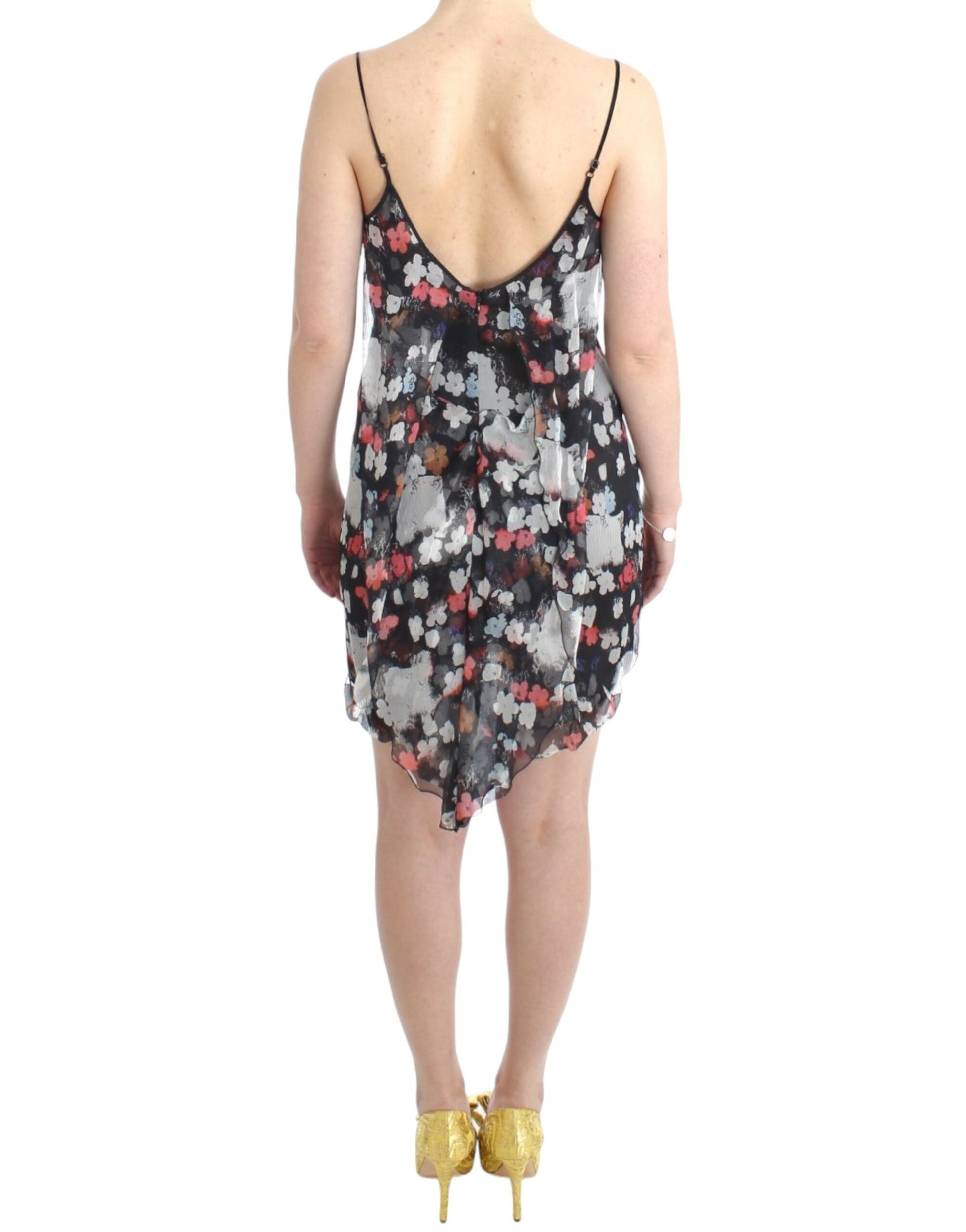 Costume National Floral silk mini dress Costume National