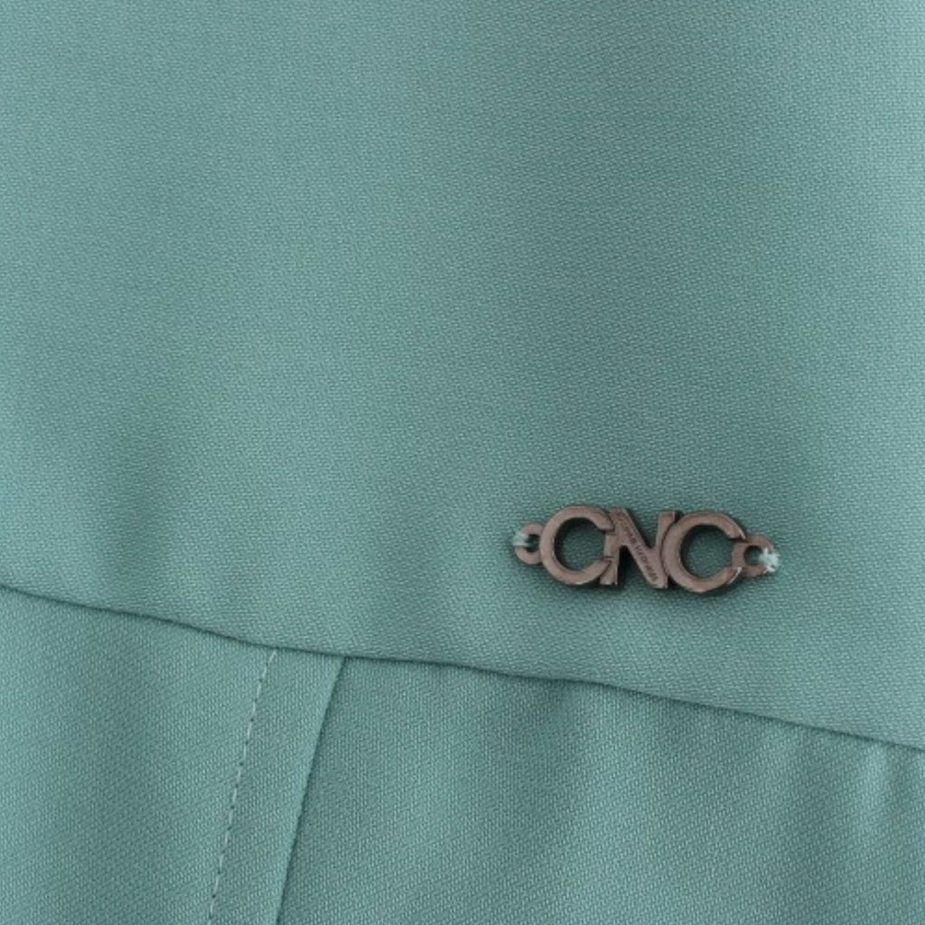 Costume National Green 3/4 sleeved sheath dress