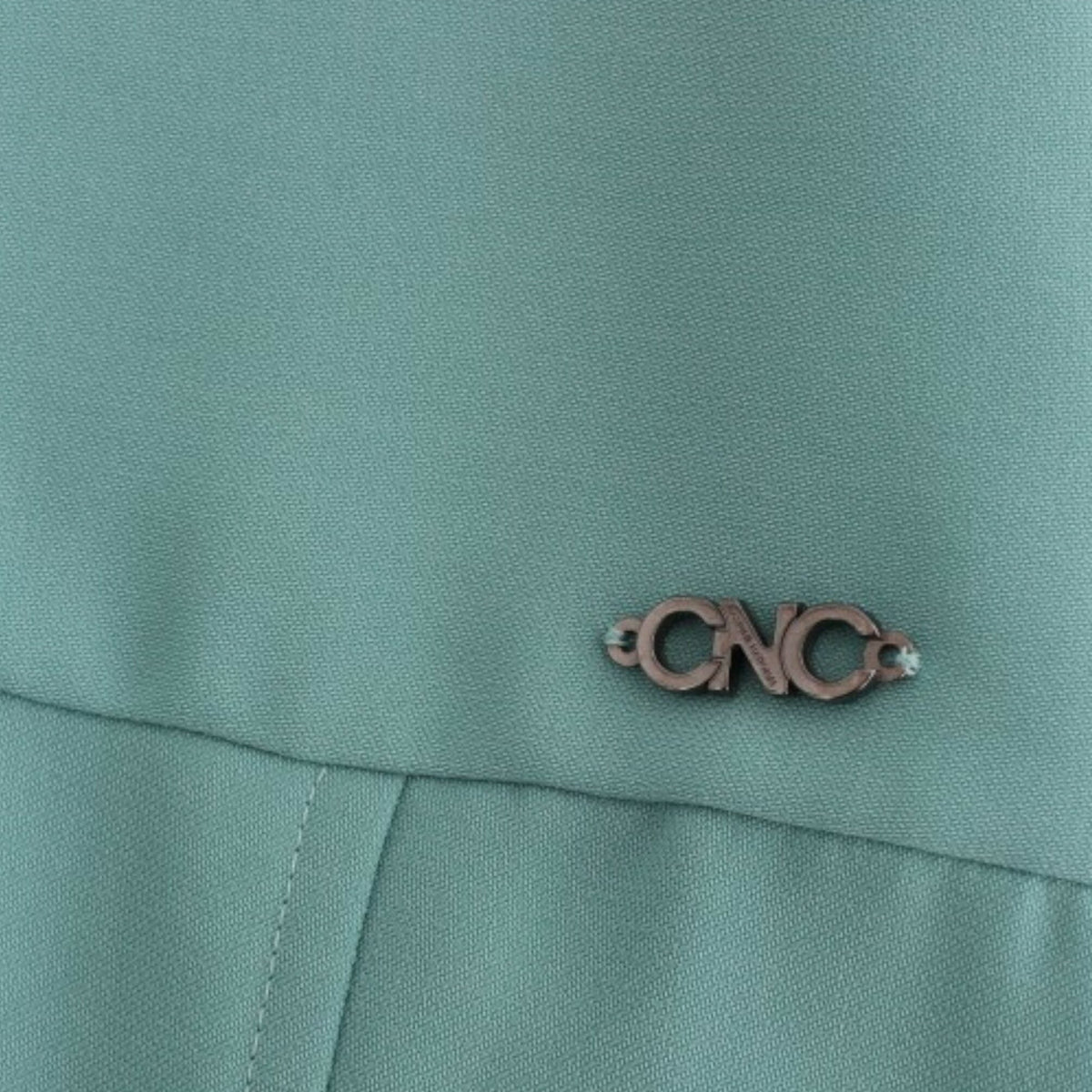 Costume National Green 3/4 sleeved sheath dress