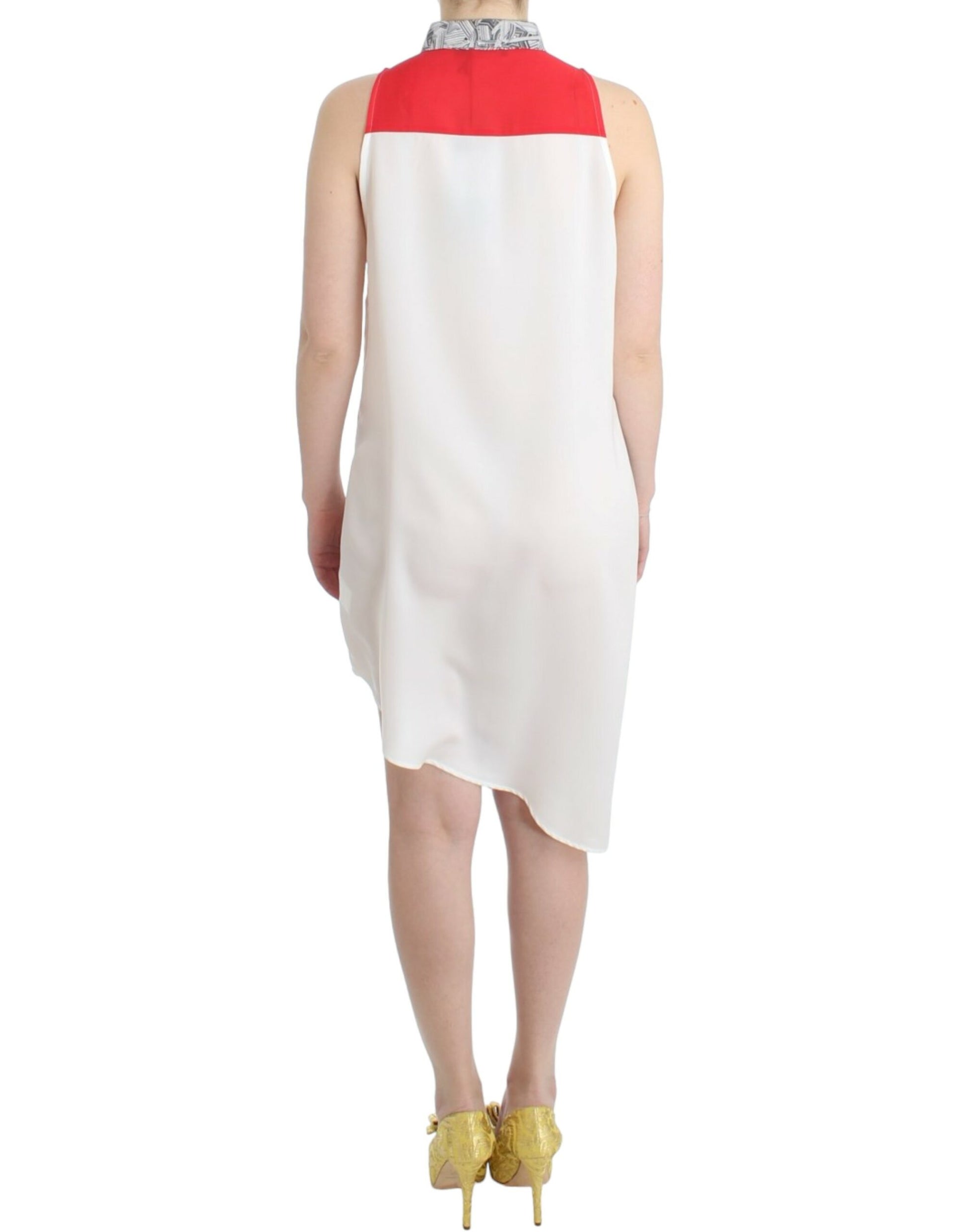 Costume National White shirt assymetric hem dress Costume National