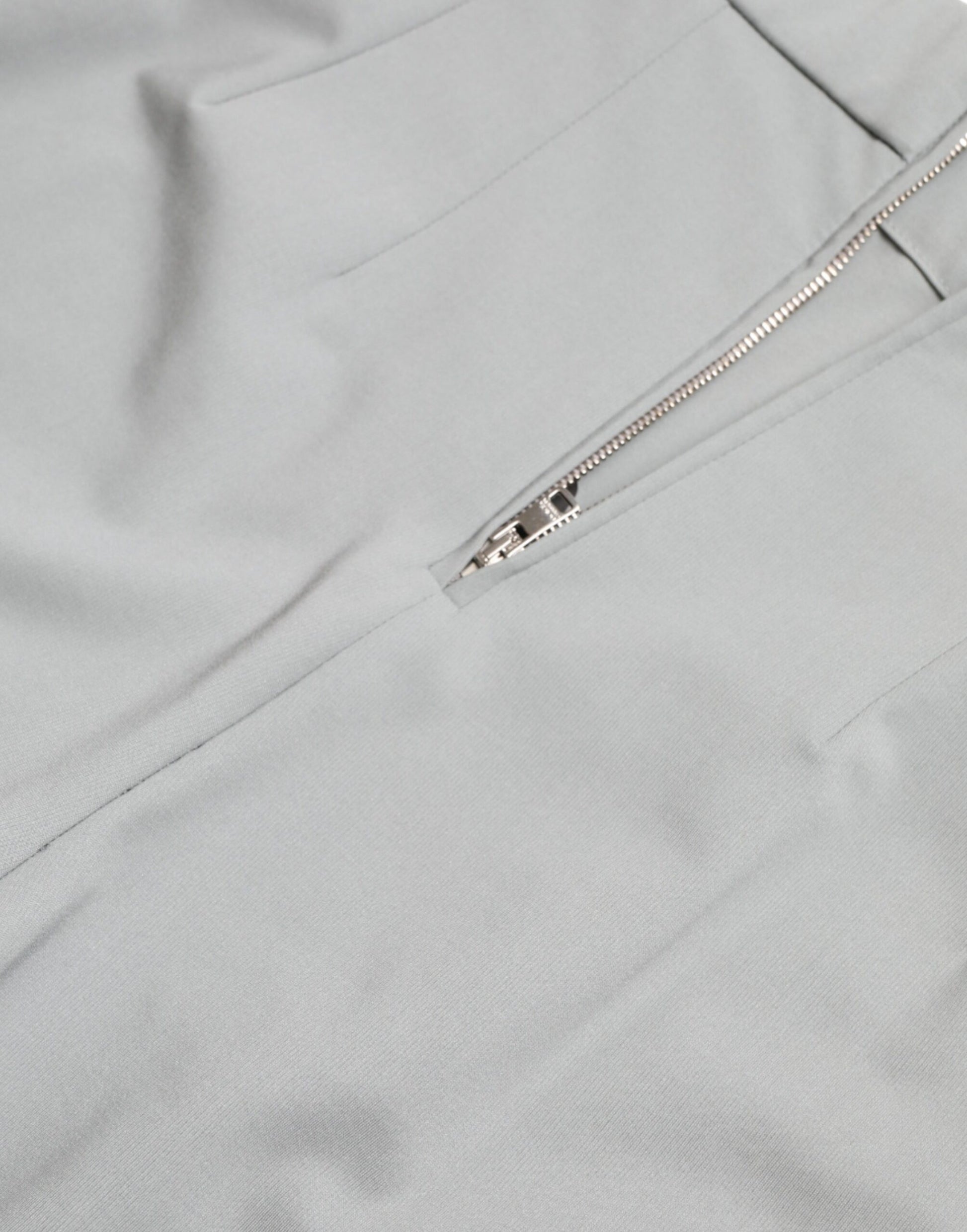 Dolce & Gabbana Gray Nylon Slim Trouser Pants Dolce & Gabbana