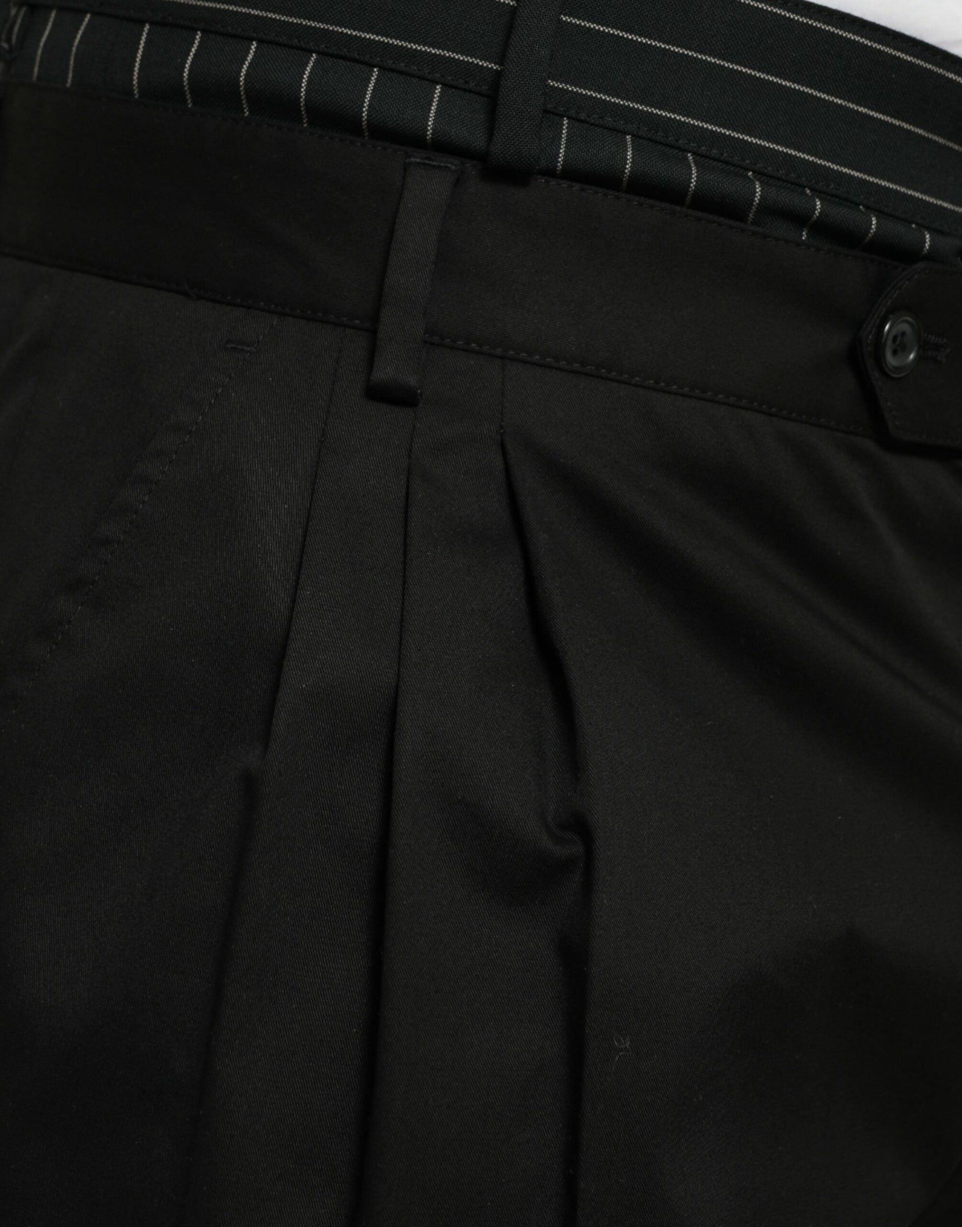Dolce & Gabbana Black Cotton Stretch Cargo Bermuda Shorts Dolce & Gabbana