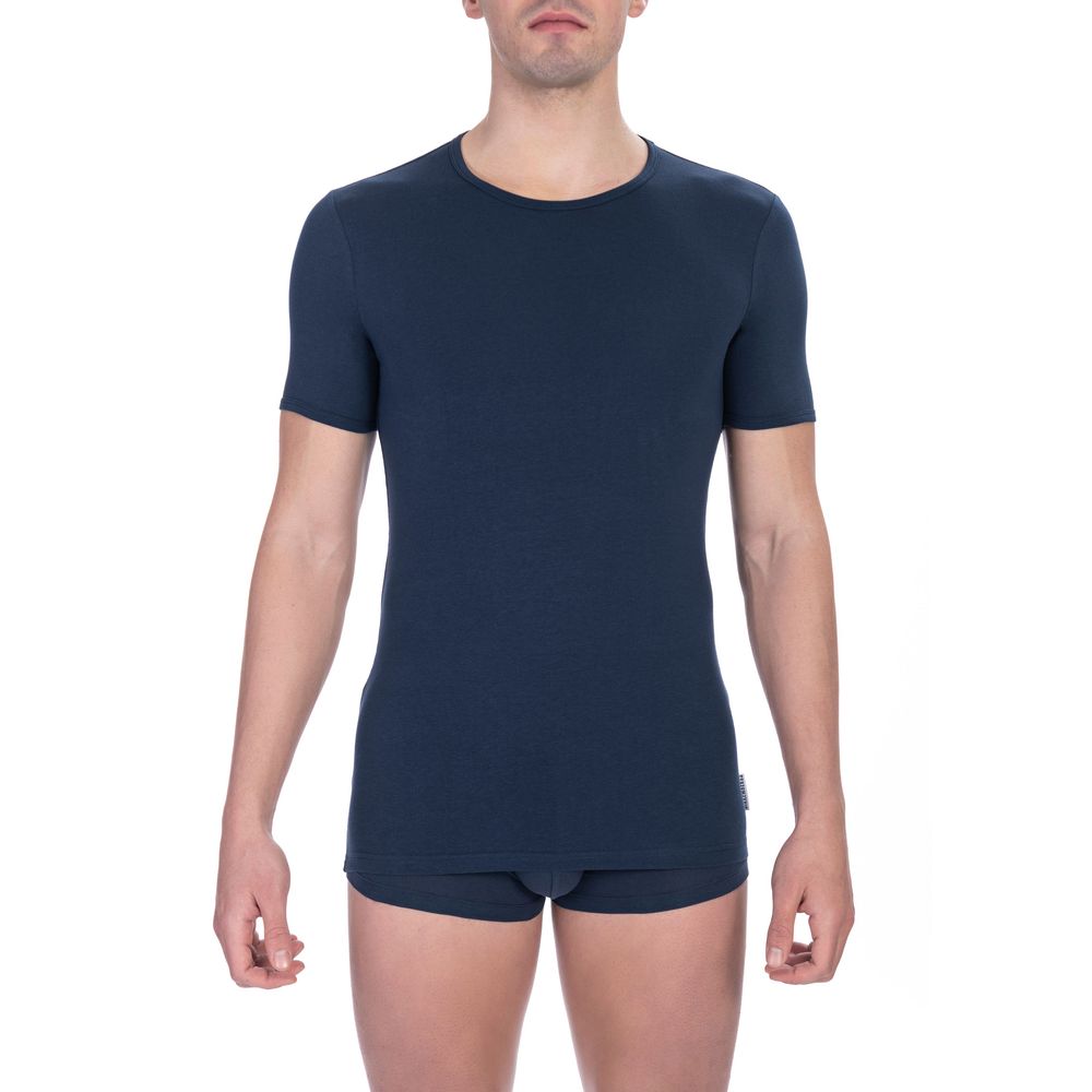 Bikkembergs Blue Cotton Men's T-Shirt Pack