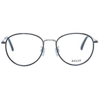 Bally black metal glasses frames with sleek design, featuring thin metal arms and clear lenses for a modern, sophisticated look.