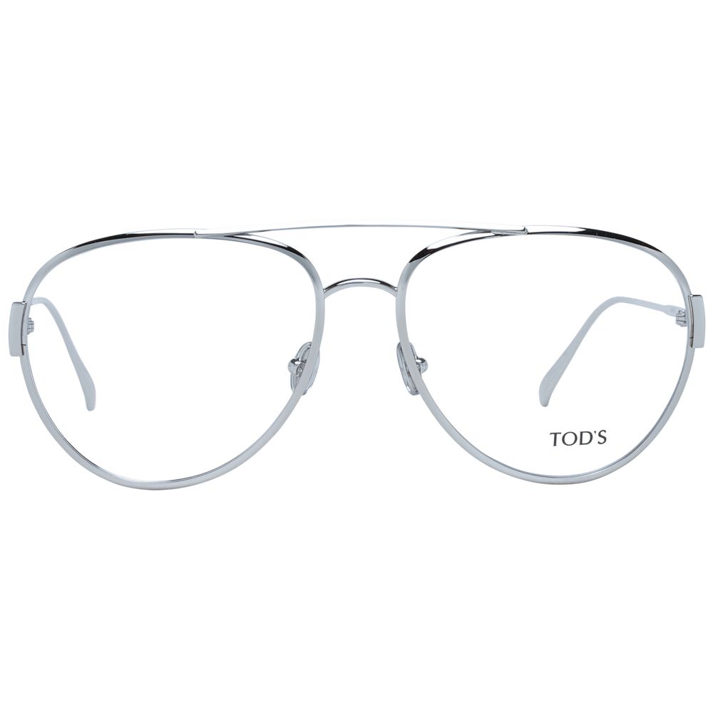Tod's Silver Metal Glasses Frames Tod's