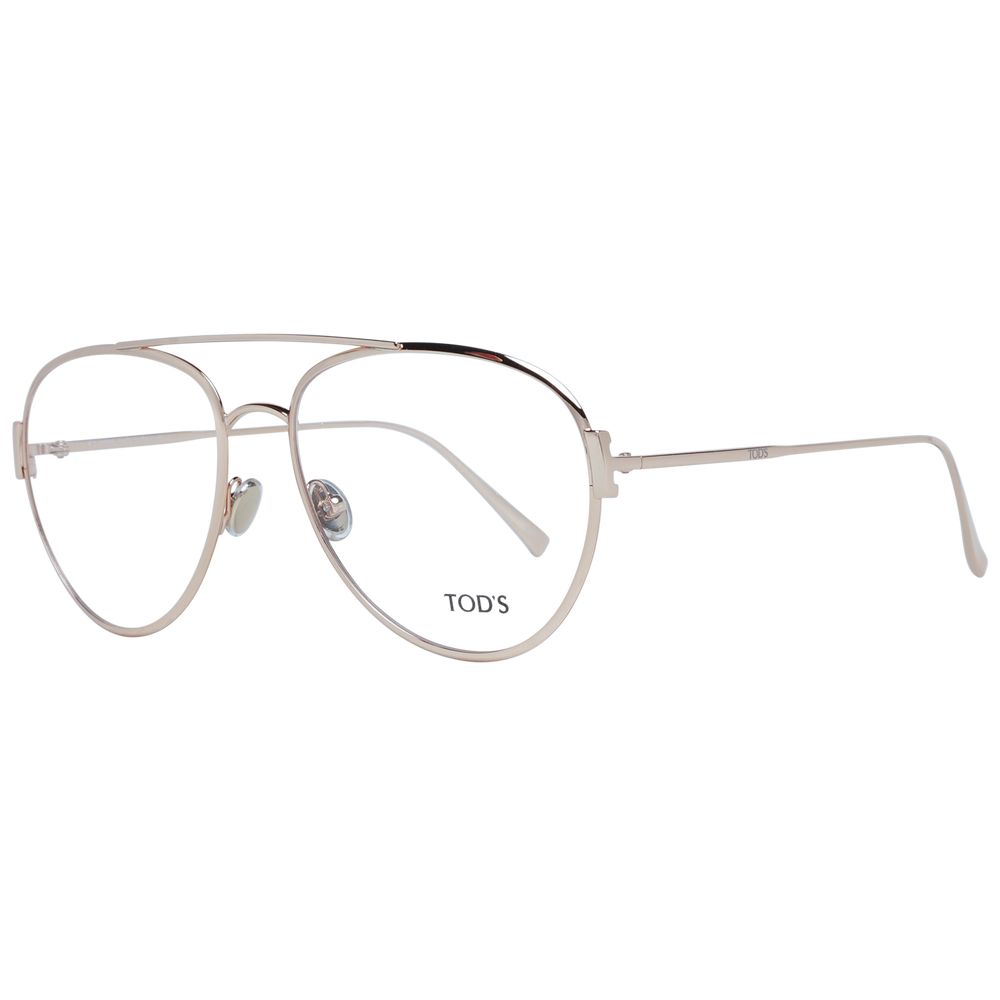 Tod's Gold Metal Glasses Frames