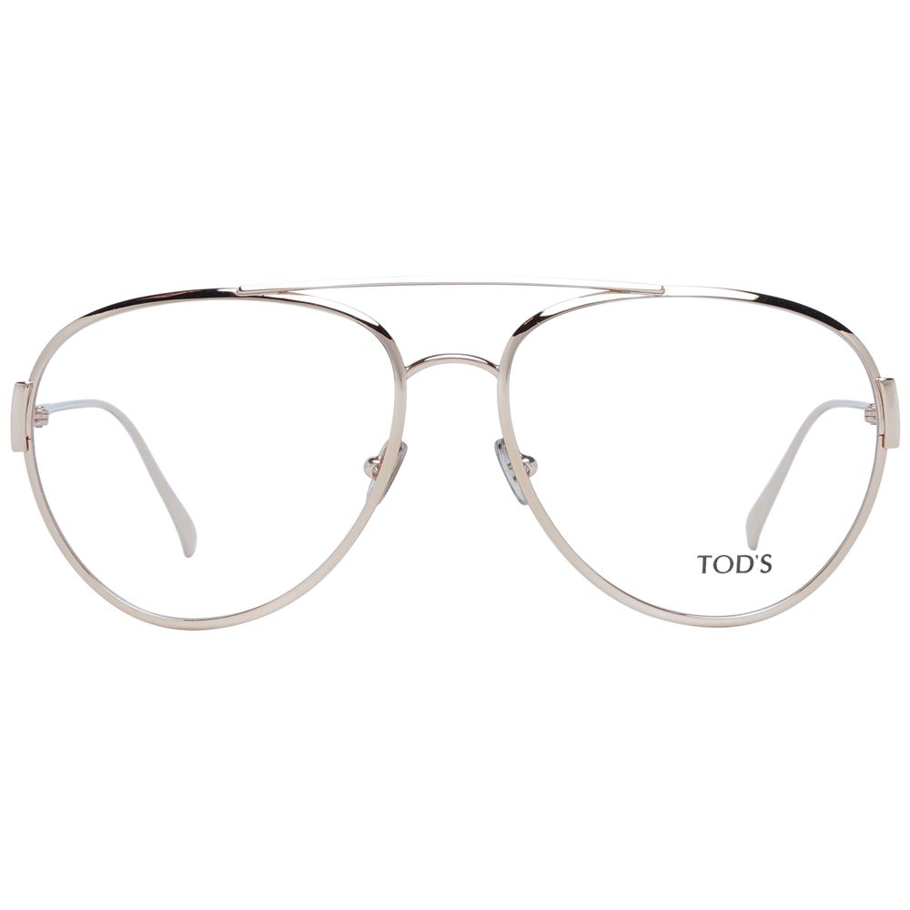 Tod's Gold Metal Glasses Frames