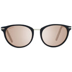 Serengeti black acetate and metal sunglasses with dark lenses and sleek frame, stylish eyewear for sun protection.