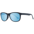 Serengeti black plastic sunglasses with dark lenses, stylish eyewear for sun protection and fashion.