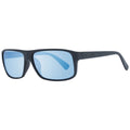 Serengeti black plastic sunglasses with dark tinted lenses and sleek design, stylish eyewear for sun protection.