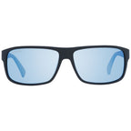 Serengeti black plastic sunglasses with dark tinted lenses and sleek frame, stylish accessories for sun protection.