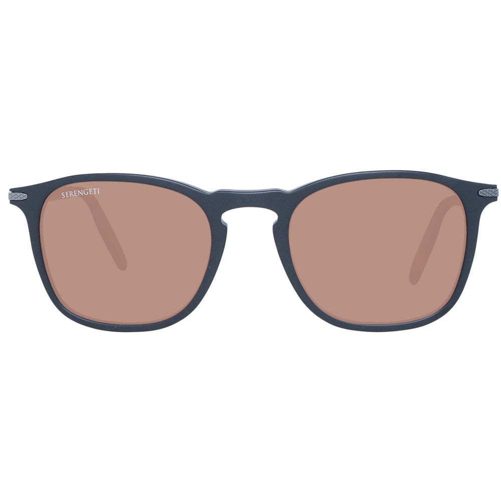 Serengeti black acetate sunglasses with sleek frames and tinted lenses, stylish eyewear for sun protection.