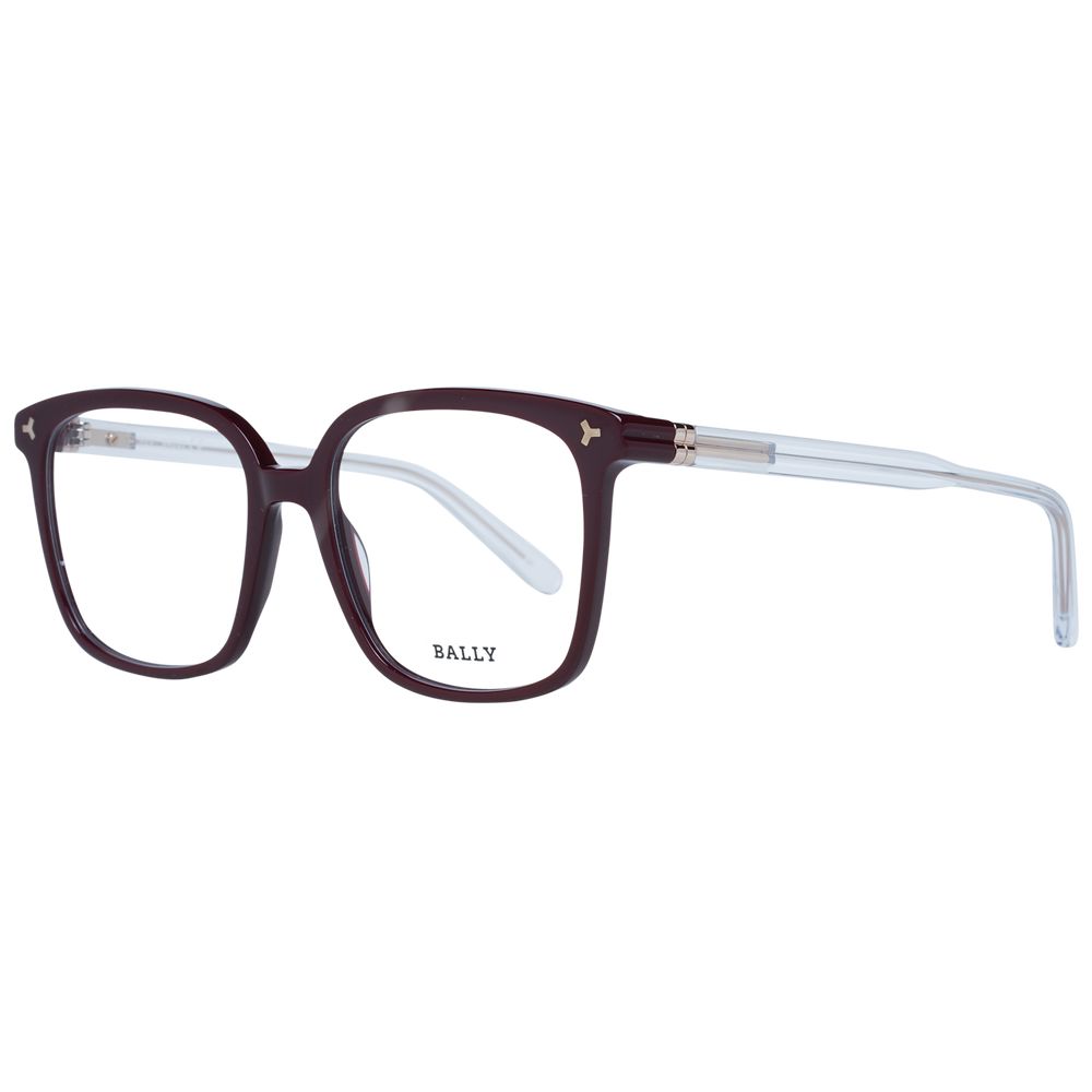 Bally Burgundy Plastic Glasses Frames