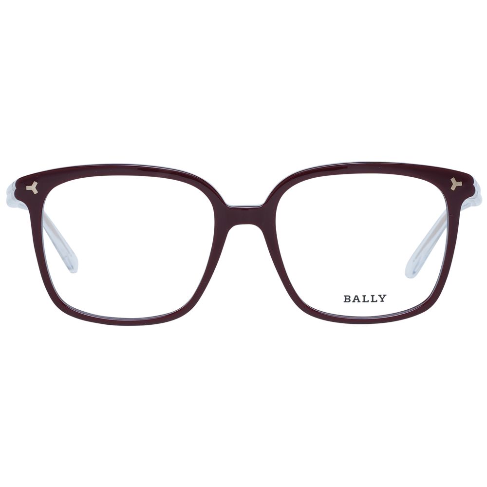 Bally Burgundy Plastic Glasses Frames