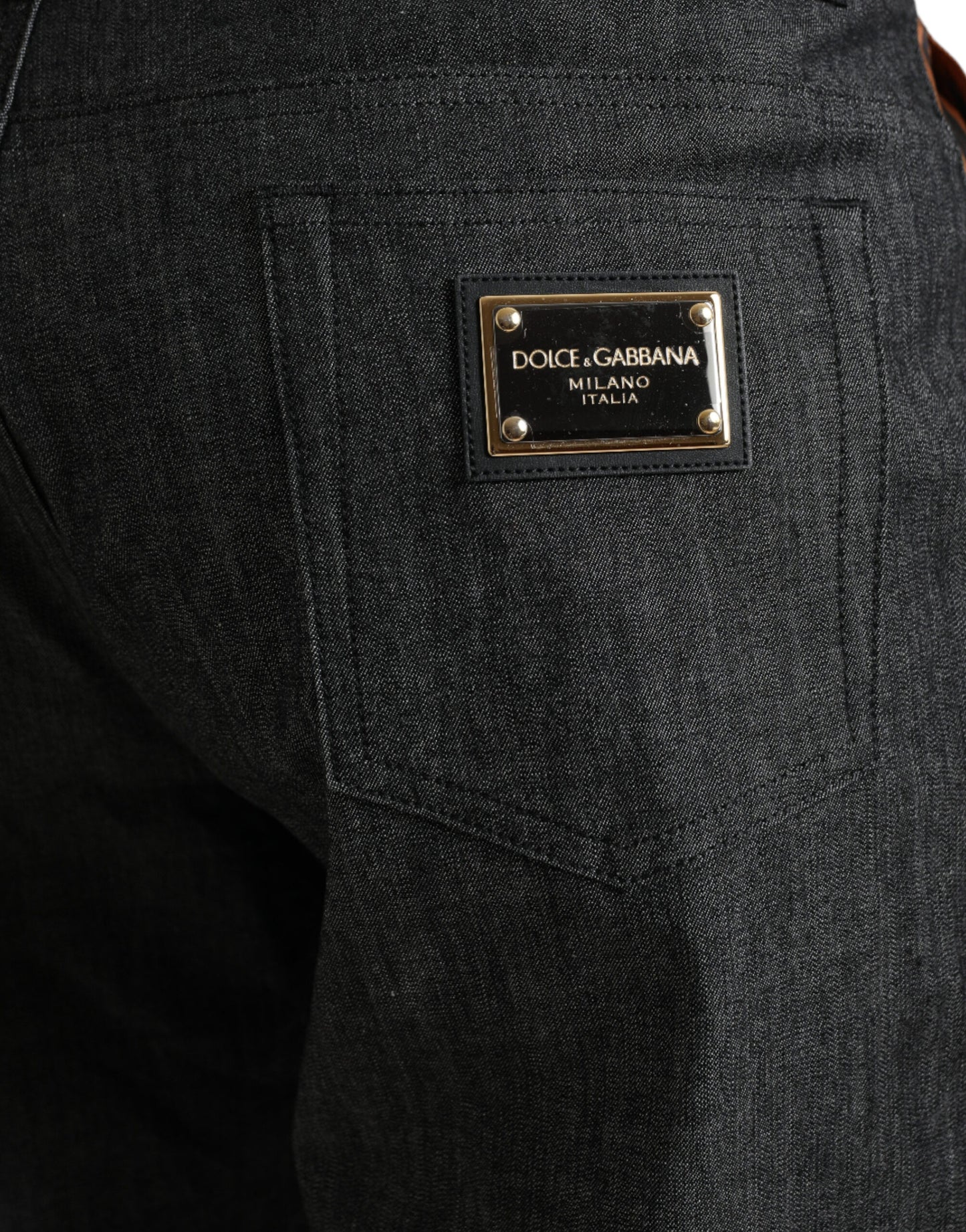 Dolce & Gabbana Multicolor Tiger Cotton Loose Denim Jeans Dolce & Gabbana