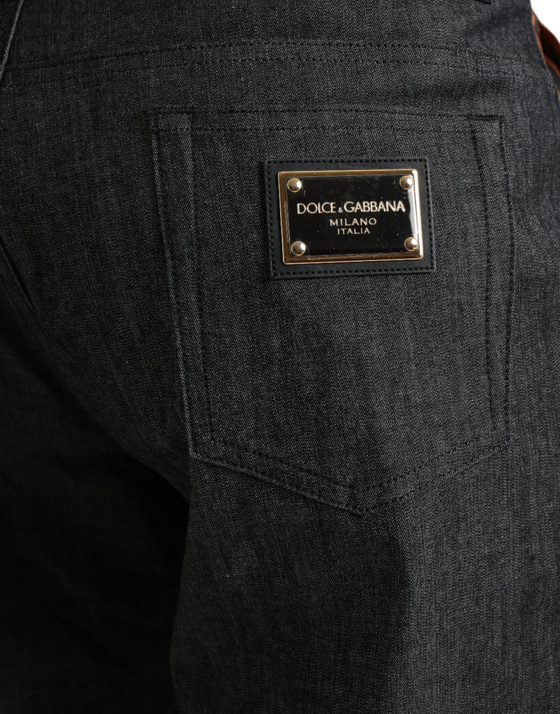 Dolce & Gabbana Multicolor Tiger Cotton Loose Denim Jeans Dolce & Gabbana