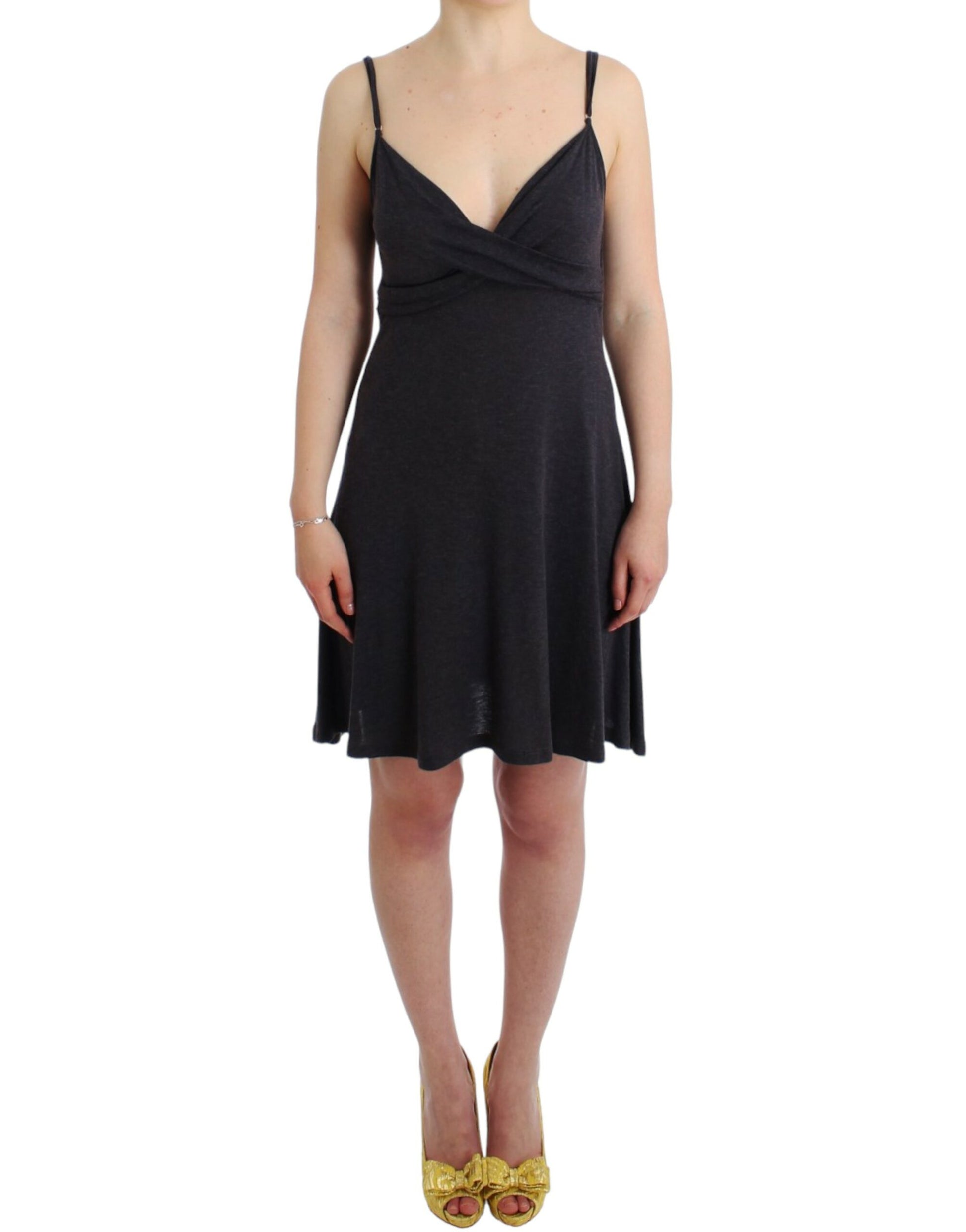 Costume National Gray knitted A-line dress Costume National