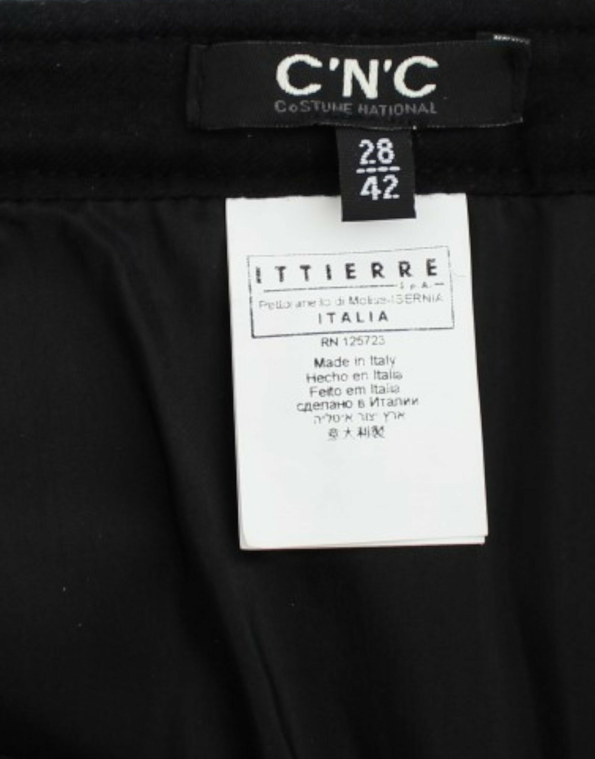 Costume National Gray checkered mini skirt Costume National