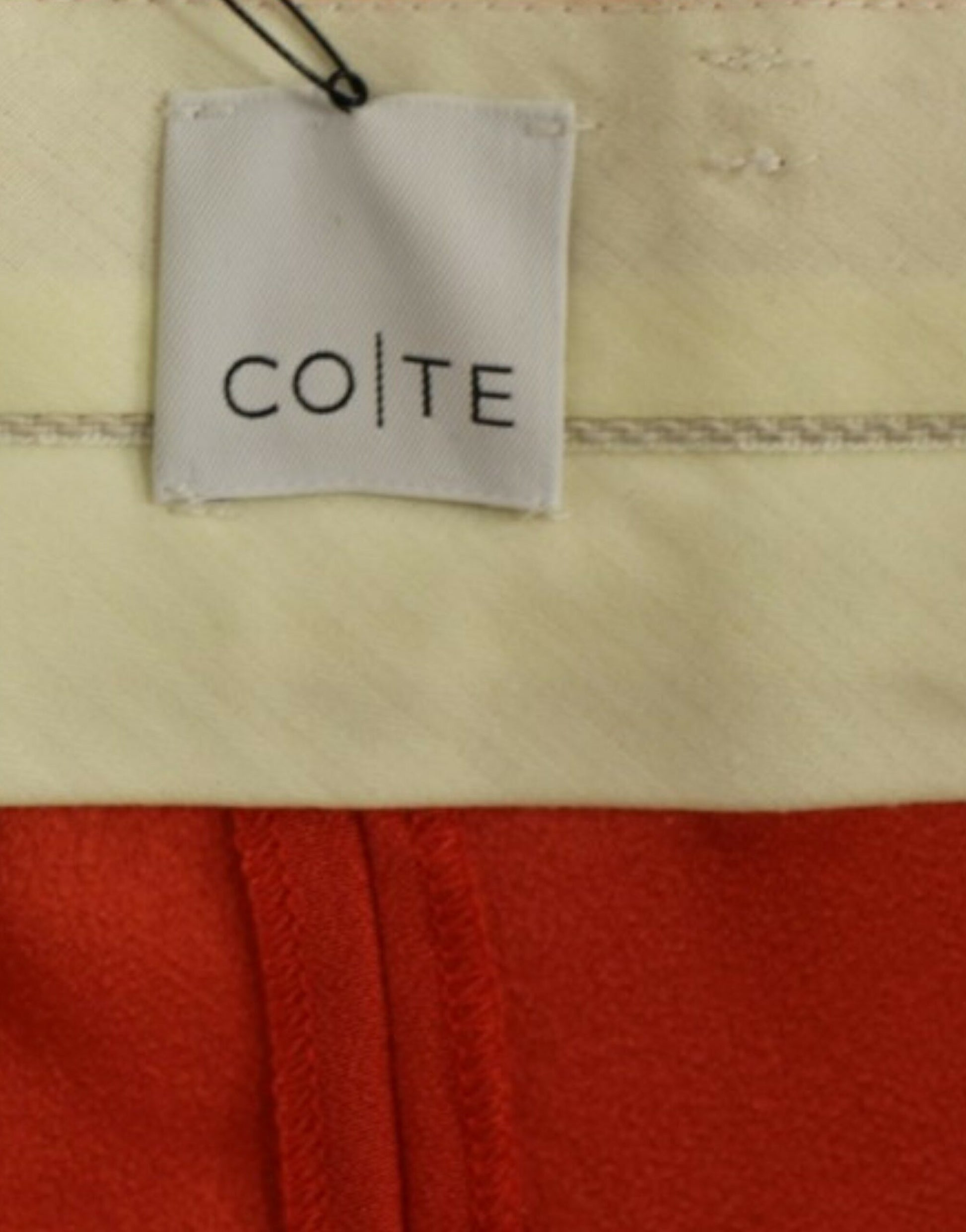 CO|TE Orange boyfriend stretch pants CO|TE