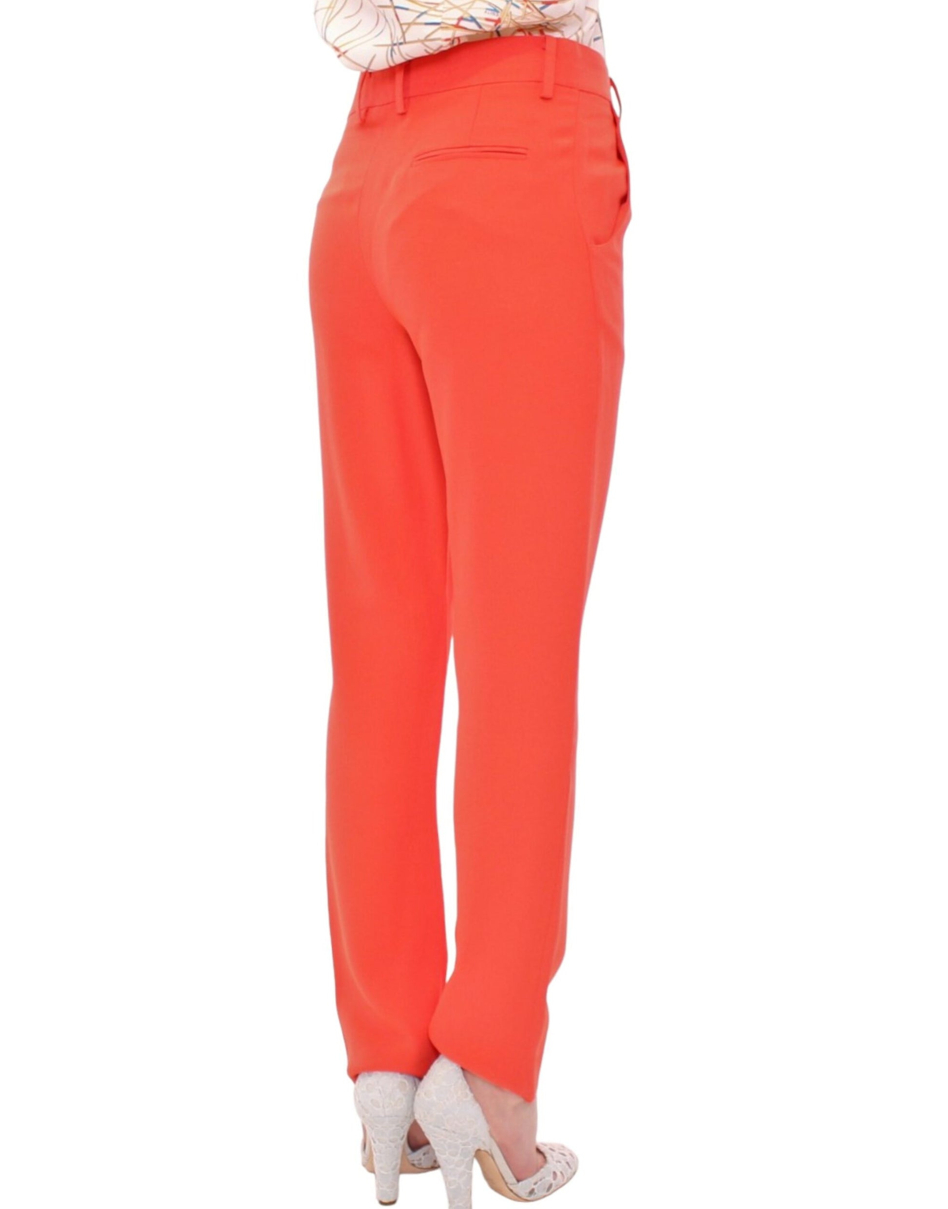 CO|TE Orange boyfriend stretch pants CO|TE