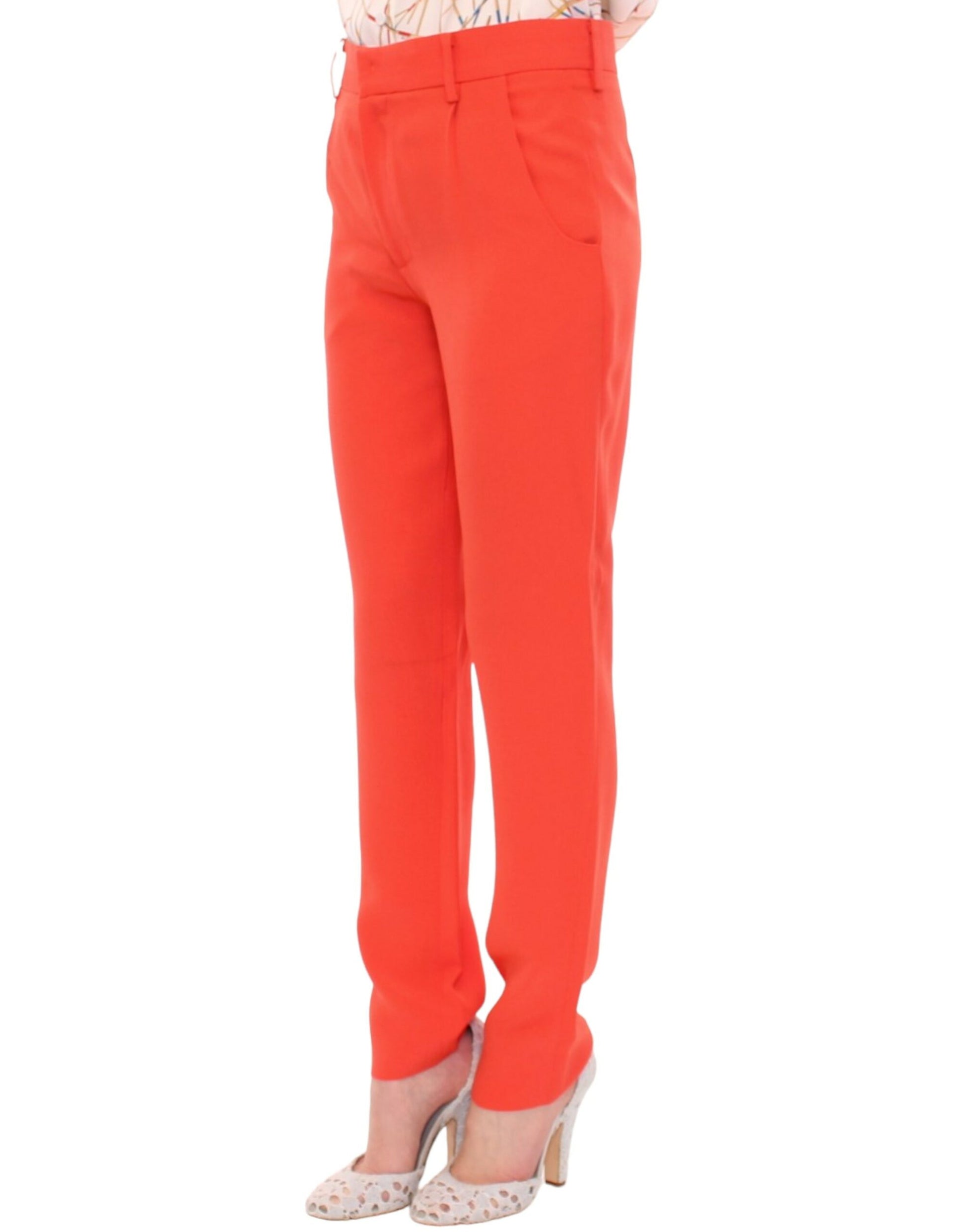 CO|TE Orange boyfriend stretch pants CO|TE