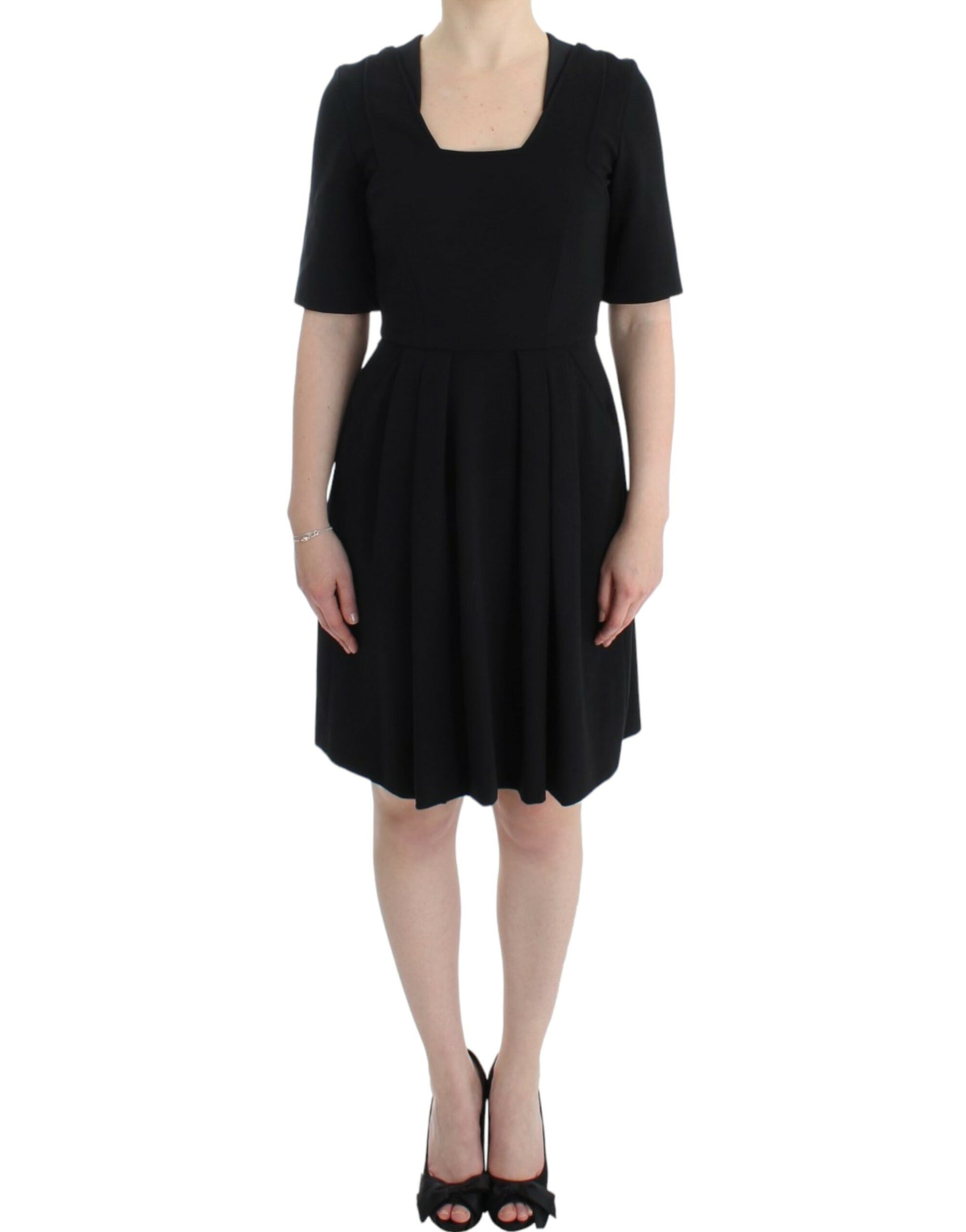 CO|TE Black short sleeve venus dress CO|TE